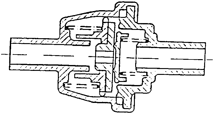 Cross-section diagram of safety valve