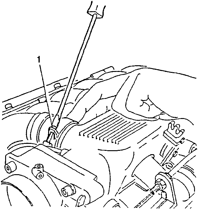 Engine diagram showing tool loosening clamps on intake stub pipes