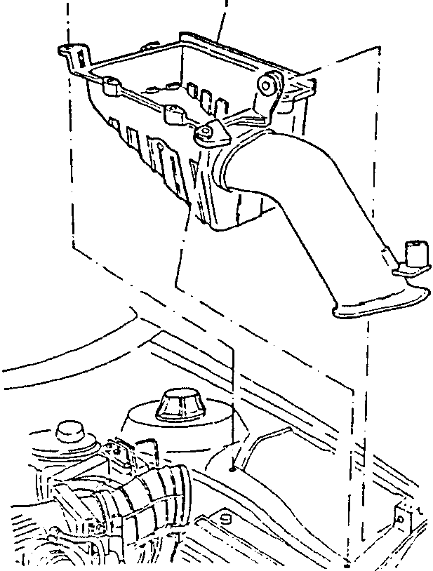 Air cleaner box with labeled part 1