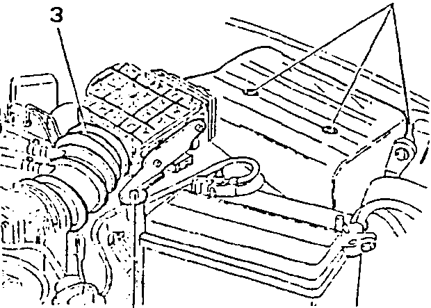 Air flow meter with labeled parts 1, 2 and 3