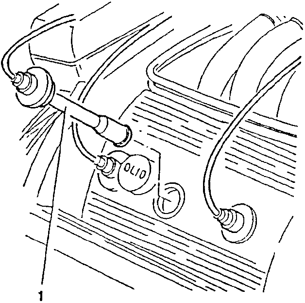 High voltage cables disconnected from spark plugs