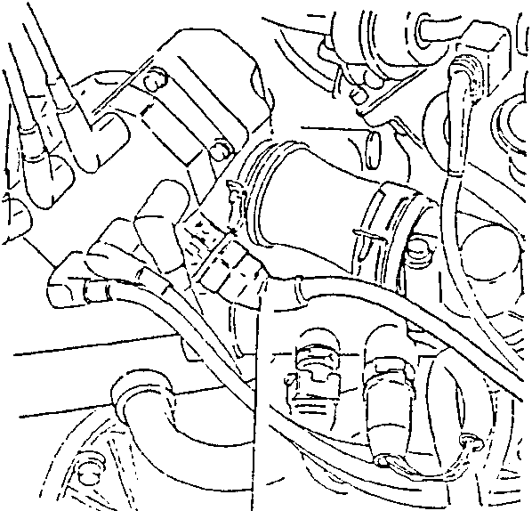 Electrical connection disconnected from ignition coil