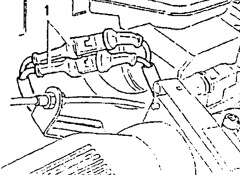 Electrical connections near the engine block