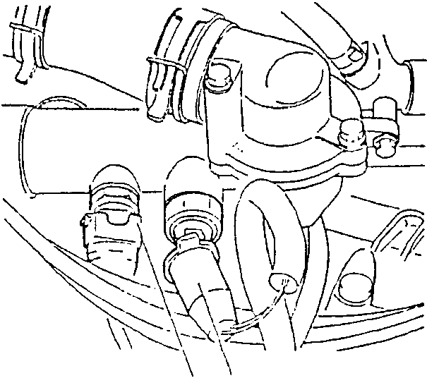Close-up of thermostat unit with sensor connections