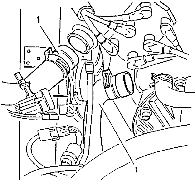 Engine coolant connection to radiator sleeve from expansion tank