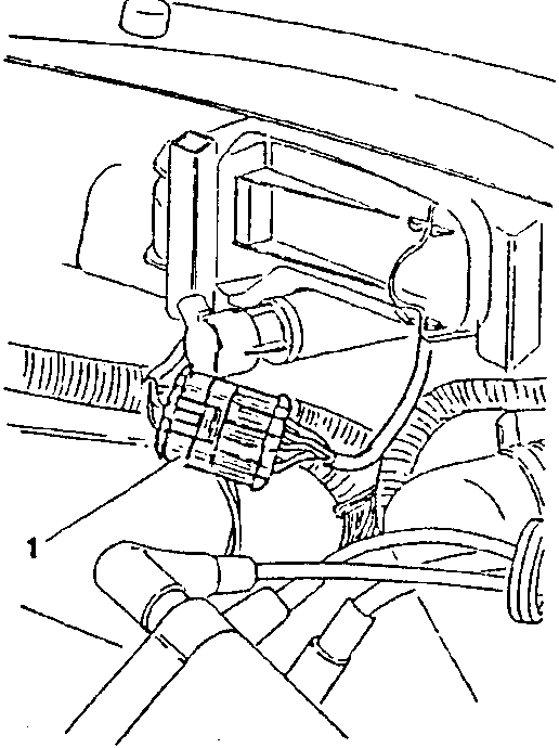 Diagram showing electrical connections being disconnected from front headlight assemblies.