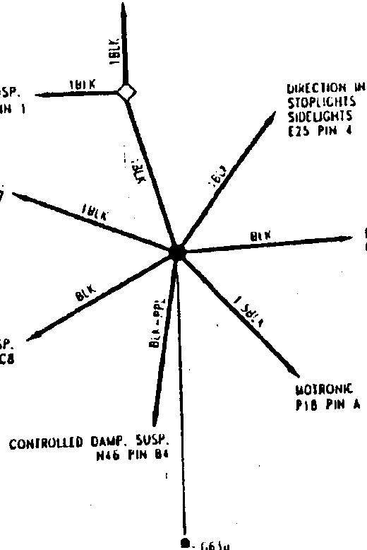 Diagram showing ground connections with labeled lines and components