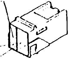Right numberplate light bulb connector