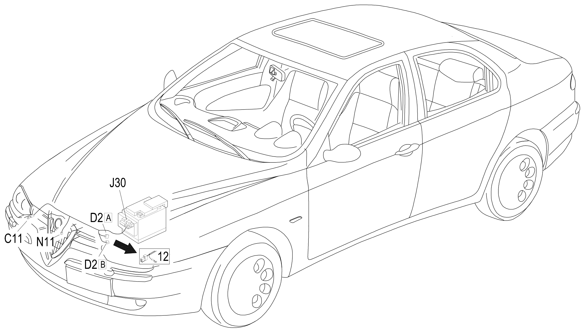 Crossmember harness