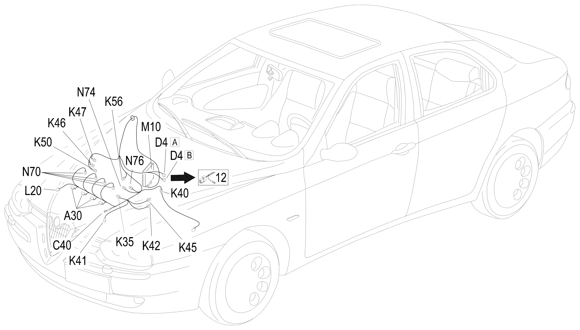 Engine harness