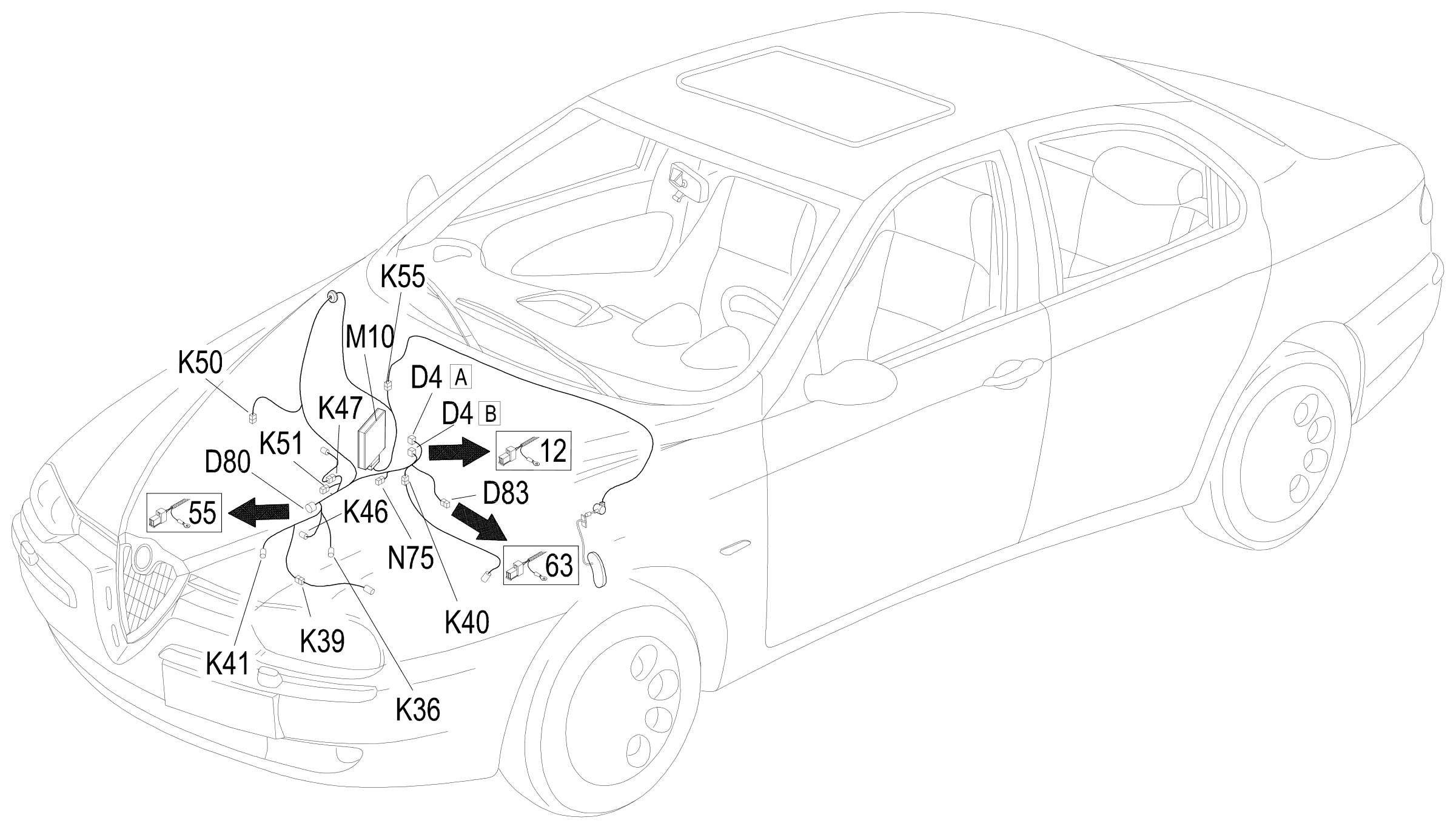 Engine harness