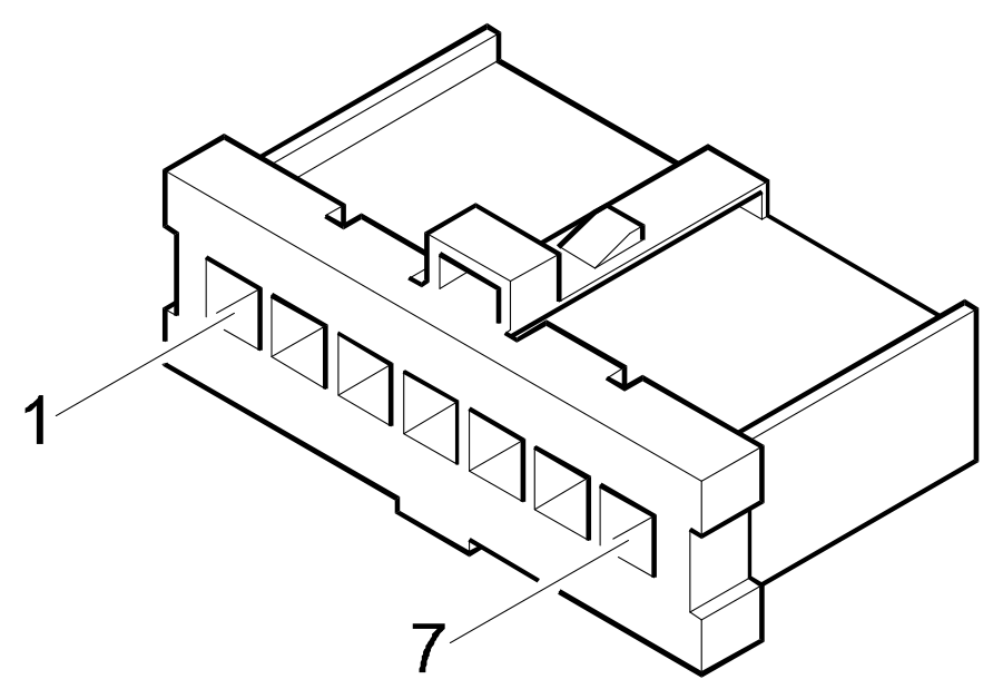 Connector B1A, Junction unit