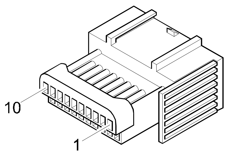Connector D1, Front / dashboard connection