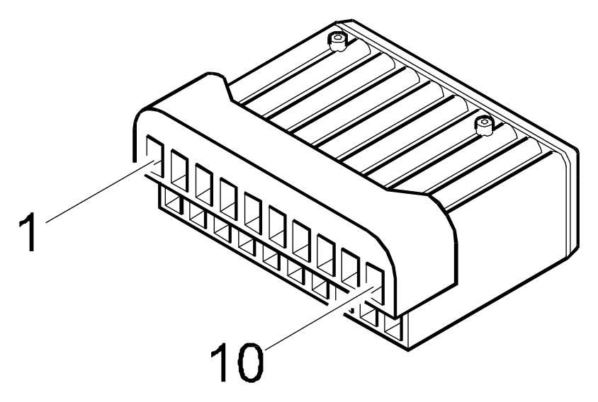 Connector D1, Front / dashboard connection