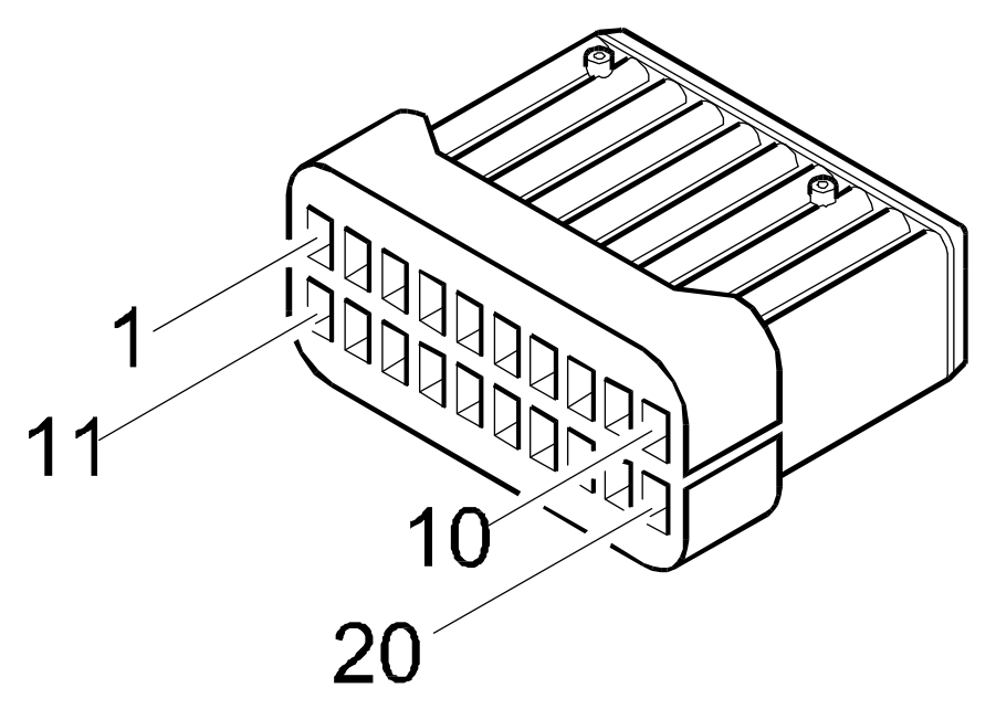 Connector D4, Front/engine connection