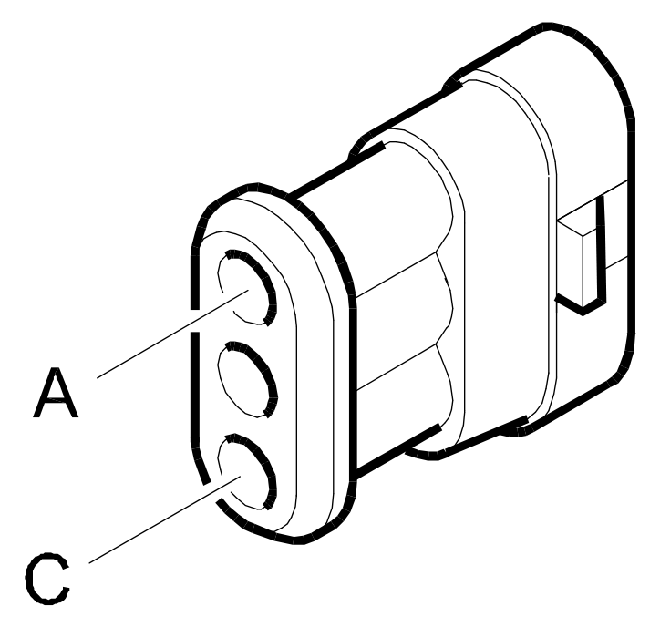 Connector D40, Rear / boot connection