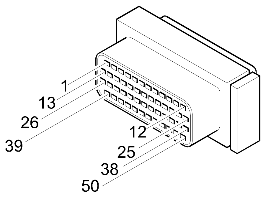 Connector D5B, Front / ABS couping