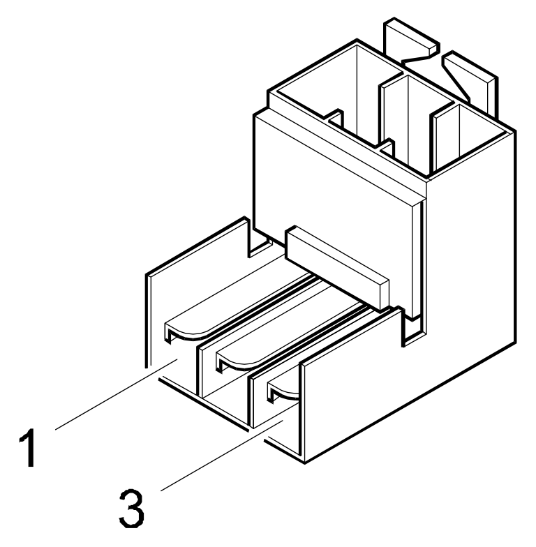Connector D88, Right tailgate rear coupling/