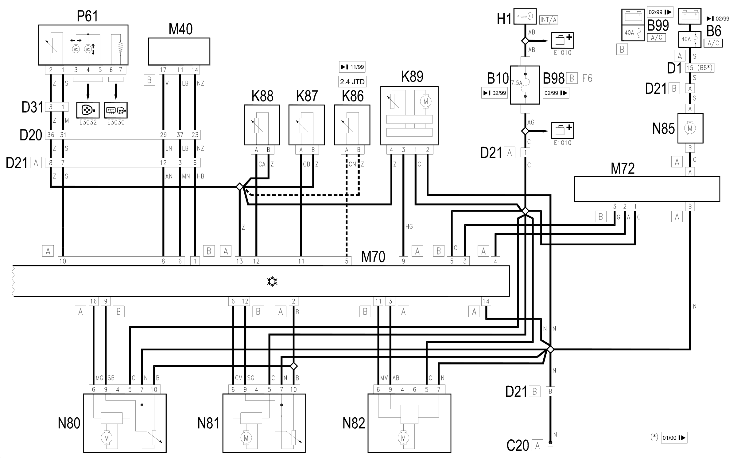 Wiring diagram E6020 AIR CONDITIONER