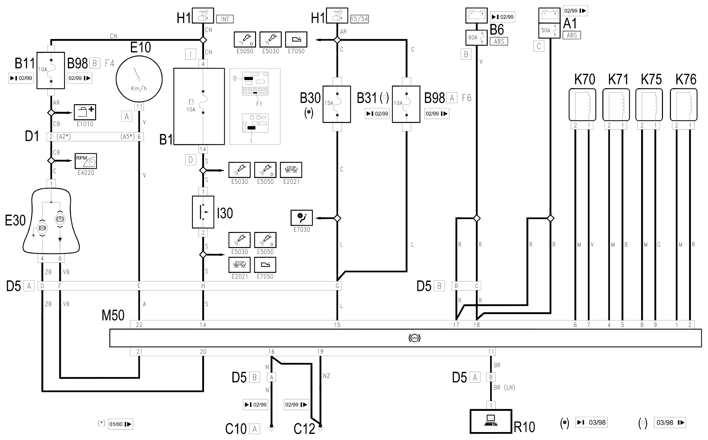 Wiring diagram E7020 ABS