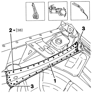 Windscreen base trim