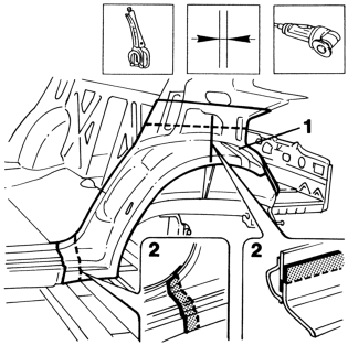 Rear outer wheel arch