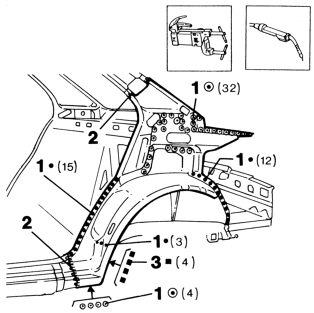 Rear wing reinforcement