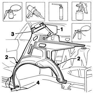 Rear wing reinforcement
