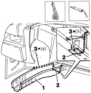 Boot floor rail