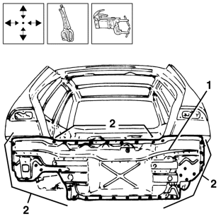 Rear trim