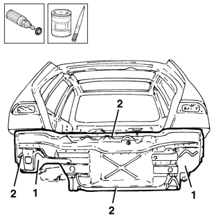 Rear trim