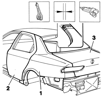 Left rear wing