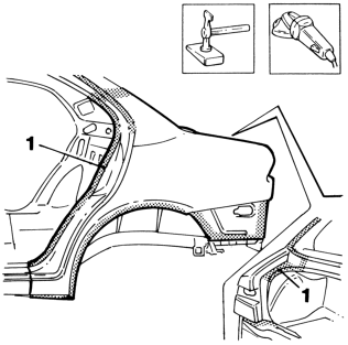 Left rear wing