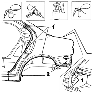 Left rear wing