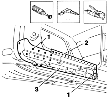 Door sill rail