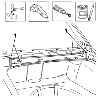 Windscreen base trim