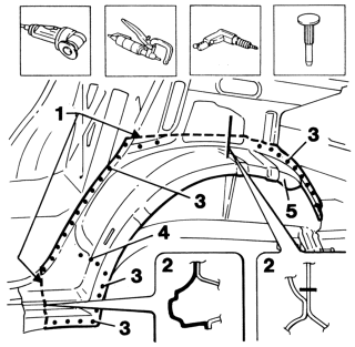 Rear outer wheel arch