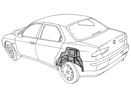 Rear inner wheel arch