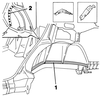 Rear inner wheel arch