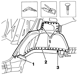 Rear inner wheel arch
