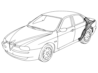 Rear wing reinforcement