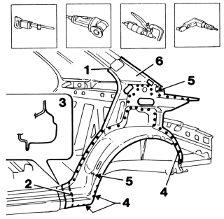 Rear wing reinforcement