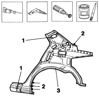 Rear wing reinforcement
