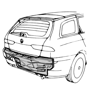 Rear trim