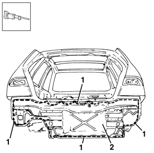 Rear trim