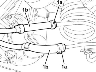 Rigid pipes duplex of power steering system hydraulic circuit from to heat exchanger coil or radiator r r