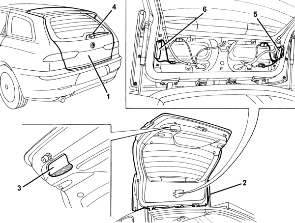 Tailgate/flap – composition (S.W.)