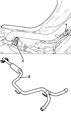 FRONT EXHAUST SILENCER - R + R
