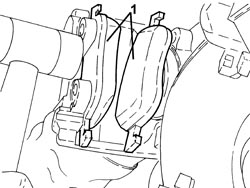 FRONT BRAKE PADS - REPLACE