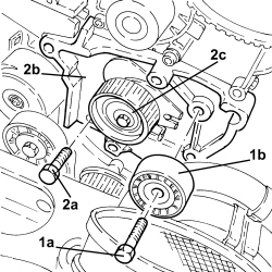 TIMING BELT TENSIONER SUPPORT - R.R